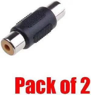iMBAPrice Plated RCA Female to RCA Female Coupler Adapter [2 Pack]