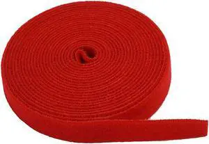iMBAPrice 5 Yard Fastening Tape with .75 inch Hook (RED)
