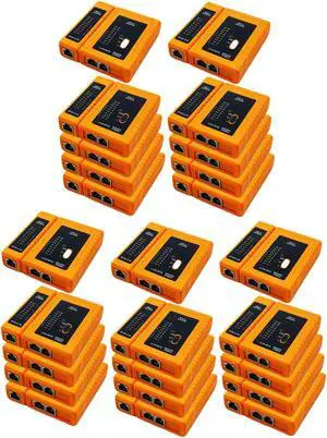 iMBAPrice (Pack of 25) RJ45/RJ11/RJ12/CAT5/CAT6/ UTP Network Lan Cable Tester Test Tool