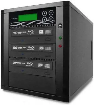 Bestduplicator M-Series (High Performance) - 3 Target 24X SATA Blu-Ray DVD CD Duplicator (Standalone Audio Video Copy To
