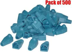 iMBAPrice RJ45 Blue Ethernet Strain Relief Boots (Pack of 500)