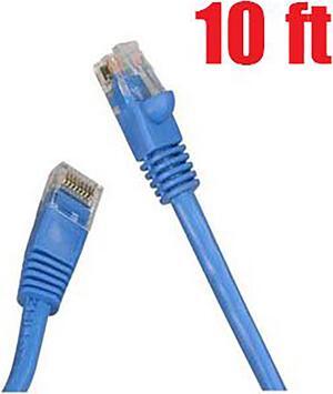iMBAPrice Category 5e (Cat5e) CMR Ethernet Patch Cable (10 Feet, Blue)