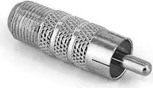 iMBAPrice F-Pin Female to RCA Male Adapter