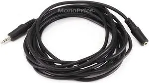 Stereo Headphone Extension 12 feet 3.5mm (2 Pack)