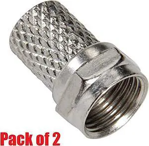 iMBAPrice (2 Pack) F-Pin to Connector Twist On RG6