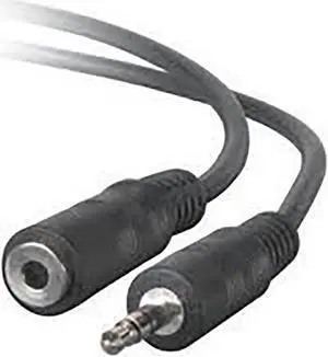 Professional Quality Nickel Plated 3.5mm Stereo Male / 3.5mm Stereo Female, 50 ft