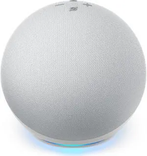 Echo Dot (4th Gen) | Smart Speaker with Alexa | Glacier White