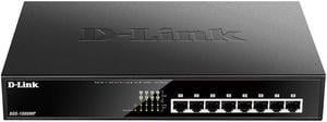 D-LINK DGS-1008MP 8-Port Desktop 1000BASE-T Gigabit Ethernet Max PoE Switch Comes with EU Plug 110v-240v