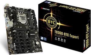 Biostar TB360-BTC Expert 2.0 Motherboard CPU i3 i5 LGA1151 Intel DDR4 17x PCI-E