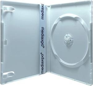 200 PREMIUM STANDARD Solid White Color Single DVD Cases (Professional Use)
