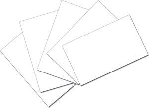 Pacon PAC5141 Index Cards, 3" x 5", Unruled, White, Pack of 100