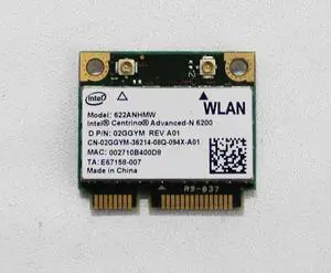 572509-001 HP Elitebook 12" 2740p WiFi Wireless PCI-E Half Card