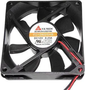 Y.S.TECH 8025 FD128025HS 12V 0.23A 2Wire Cooling Fan