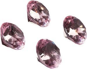Acrylic Diamond Gemstone Table Scatter 3/4-Inch, 50 Pcs (Light Pink)