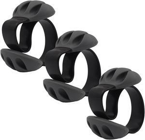 Cable Clips Desktop-3 Packs Multipurpose Wire Holder for Phone Chargers, USB Cables, Black, Upgraded Version