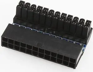 24Pin Right Angle ATX 24Pin Female to 24pin Male Right Angle Adapter for Desktop PC Power Supply ATX 24 pin 90 Adapter ATX 24 pin Cable