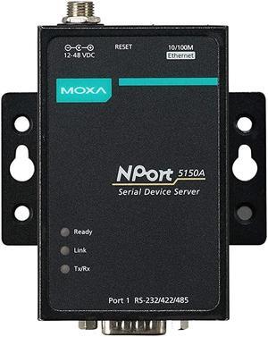 MOXA NPort 5150A - 1 Port RS-232/422/485 Serial Device Server, 0 to 60°C Operating Temperature