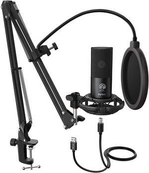 Conference USB Microphone, ANSTEN Omnidirectional Condenser PC Mic Pick Up  Voice 10ft,Ideal for Video Conferencing Recording, Skype, Online Class