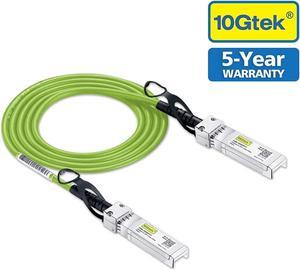 [Green] Colored 10G SFP+ DAC Cable - Twinax SFP Cable for Ubiquiti Devices, 0.5-Meter(1.6ft)