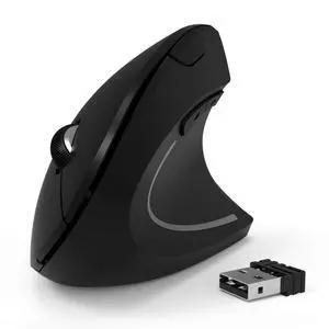 Wireless Vertical Mouse, 2.4G Wireless Ergonomic Optical Mouse with 3 Adjustable 800/1200 /1600 DPI, More Suitable for Big Hands Wireless Vertical Mouse, 2.4G Wireless Ergonomic Optical Mouse with 3 Adjustable 800/1200 /1600 DPI, More Suitable for Big Hands