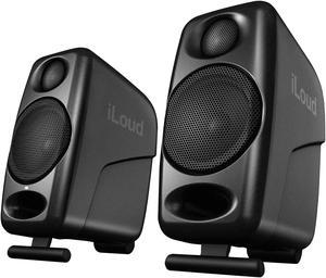 IK Multimedia iLoud Micro Black Bluetooth Studio Monitors Computer Speakers Pair