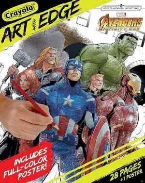 Crayola Art W/Edge Coloring Book Marvel Avengers 071662104894