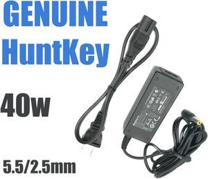 OEM Huntkey HKA03619021-8C AC Adapter Laptop Charger 19V 2.1A, 5.5/2.5mm w/PC