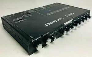 Deejay LED - TBHEQS756 - Seven Band Slim Equalizer w/Sub Level Fader