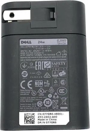 Dell DA24NM130 19.5V 24W Power Adapter w/P. Cord  Genuine