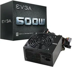 EVGA 600W 80 Plus 100-W1-0600-K1 Power Supply, 600W (100w10600k1)