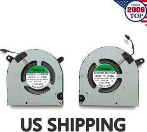 Gpu and Cpu cooling fan for Dell G3-3590 04NYWG 0160GM DFS5K12304363B