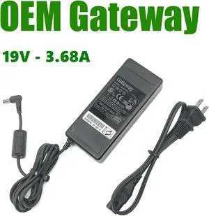 Genuine Gateway SA70-3105 AC Adapter 19V 3.68A 70W Laptop Charger w/P.Cord