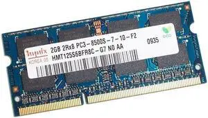 HYNIX Hmt125S6Bfr8C-G7 2Gb 204P Pc38500 Cl7 16C 128X8 Ddr31066 2Rx8 1.5V Sodimm Notebook Memory Module HYNIX Hmt125S6Bfr8C-G7 2Gb 204P Pc38500 Cl7 16C 128X8 Ddr31066 2Rx8 1.5V Sodimm Notebook Memory Module