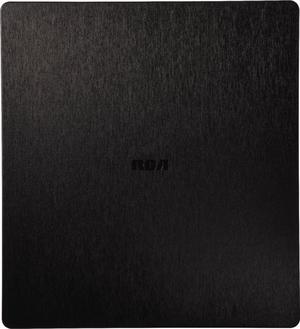 RCA - Indoor Flat Amplified HDTV Antenna - Black (ANTB55EV)