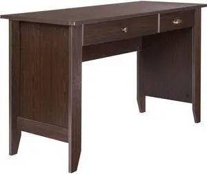 New Onespace 50-1617Wdes Eleanor Rectangular Wood Grain 2-Drawer Table