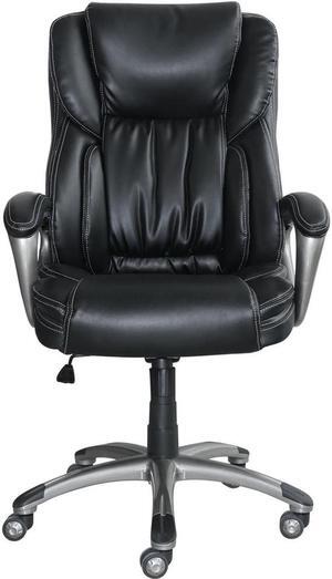 Serta Works 5-Pointed Star Bonded Leather Executive Chai