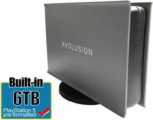 Avolusion PRO-5X 6TB USB 3.0 External Gaming Hard Drive for PS5 Game Console