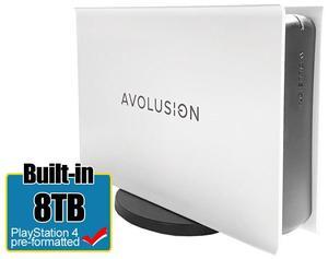 Avolusion PRO-5X Series 8TB USB 3.0 External Gaming Hard Drive PS4 Slim, Pro,1st