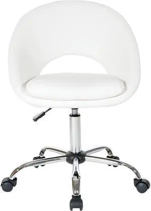 AveSix Milo 5-Pointed Star Faux Leather Office Chair