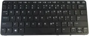 Keyboard for HP Elitebook 820 G1 820 G2 Laptops - Non-Backlit - No Pointer