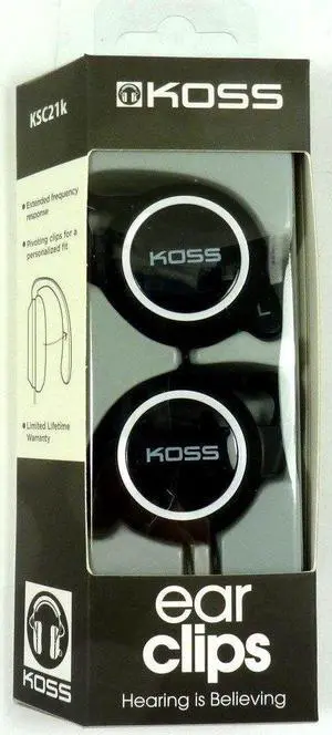 175548 KOSS KSC21 SportClip Clip-On On-Ear Ear Clip Headphones/Earphones
