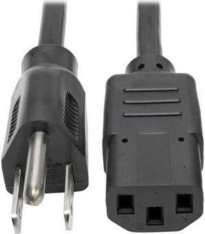 Tripp Lite 1ft Computer Power Cord Cable 5-15P to C13 10A 18AWG 1 P006-001