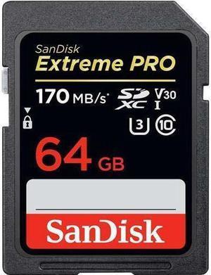 Sandisk SDSDXXY-064G-ANCIN Extreme Pro Sdxc Memory Card 64gb Uhs-i Up To 170mb/s