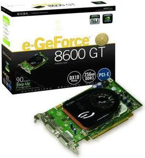 EVGA 256-P2-N751-TR e-GeForce 8600 GT 256 MB PCI-Express Graphics Card