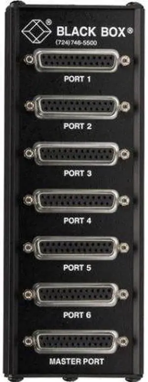 Black Box TL074A-R4 RS232 Passive Splitter - DB25, 6-Port