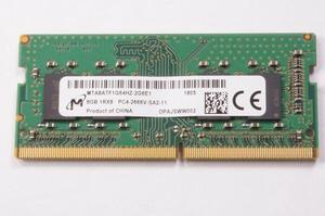 MTA8ATF1G64HZ-2G6E1 Micron 8gb Pc4-21300 Ddr4-2666mhz So-Dimm Memory
