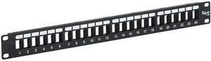 ICC IC107BP241 24-Port Blank HD Patch Panel 1 Rms