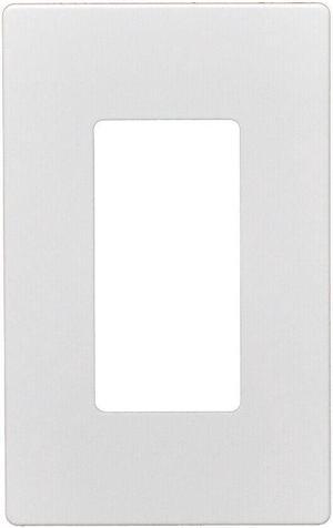 50pcs 1 Gang Screwless Snap On Decorator Wall Plate White