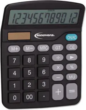 15923 Desktop Calculator, 12-Digit, LCD 15923
