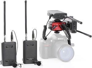 Saramonic Dual Wireless VHF Lavalier Microphone Bundle with 2 Transmitters, 2 Receivers and Audio Mixer for DSLR Cameras